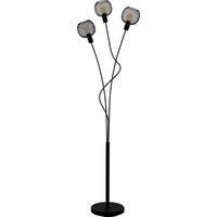Standing Floor Lamp Light Black Mesh Shade 3 Arm 40W E14 Bulb Living Room
