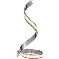 Table Lamp Chrome Plate & White Acrylic 14W LED module Bulb Included