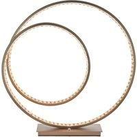 Table Lamp Matt Nickel Plate & Clear Crystal 23W LED module Bulb Included