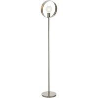Floor Lamp Light - Brushed Nickel Plate - 40W E27 - Complete Standing Lamp