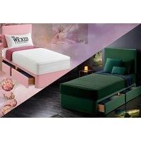 Hand-Crafted Wicked-Themed 3Ft Bed With Mattress And Storage Option