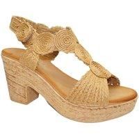 IVACHY Women's Stunning Summer Sandal in Camel | Size: 3