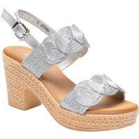 IVACHY Womens Sandal Ladies Wedge Woven Braided Block Heels Summer Espadrille Platform Shoes Size UK