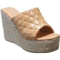 IVACHY Women's Summer Espadrille Sandals in Camel | Size: 4