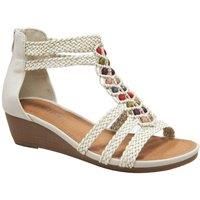 IVACHY Women's Summer Braided Sandals in Beige | Size: 3