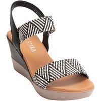 IVACHY Womens Wedge Sandals- Ladies wedges- Braided Simple Chic- Elastic Street - Fashion Sandals- Available size UK3 to UK 7.5