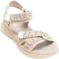 IVACHY Women's Comfortable walking sandals -Advance rebounce technology- Velcro adjustable shoes in Beige | Size: 5