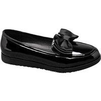 IVACHY Women/'s Black Patent Loafers with Bow or Tassel Style – Slip-On Flat Shoes – Comfortable Stylish Casual Work Flats for Office, School, Everyday Wear