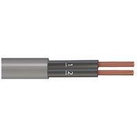 Time 2-Core YY Grey 1mm Unscreened Control Cable 1m Coil (228RF)