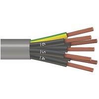 Time 7-Core YY Grey 1mm Unscreened Control Cable 1m Coil (563PY)