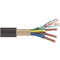 Time EV-Ultra Black 3-Core 10mm & Cat 5e 4-Pair EV Charging Cable 1m Coil (990RG)