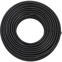 Black RG6 Coaxial Cable - 25m