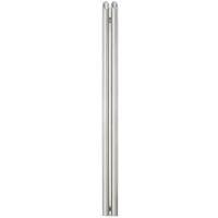 Time Bamboo 1800mm x 130mm 2043BTU Matt Chrome Vertical Designer Radiator (302KL)