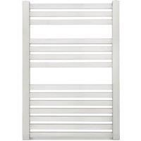Time 785mm x 550mm 1289BTU Silver Flat Designer Towel Radiator (150KL)