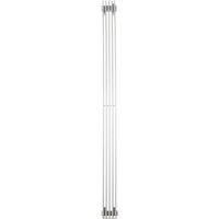 Time Venetian 1800mm x 130mm 2323BTU Matt Chrome Vertical Designer Radiator (380KL)