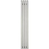 Time Bamboo 1800mm x 270mm 4082BTU Matt Chrome Vertical Designer Radiator (529KL)