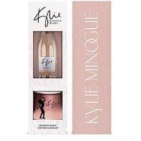Kylie Minogue Signature Mini Prosecco D.O.C Rose 20cl with a Watermelon & Mint Scented Candle. Gift for Birthday or Christmas, Gift for Her. By Blue Tree Gifts
