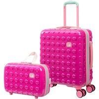 It Luggage Bobble Bloc Raspberry Rose Kiddies Suitcase Set