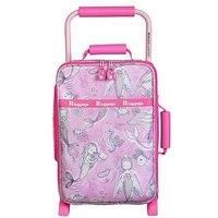 It Luggage Curisoity Mermaid Print Pink Kiddies Suitcase