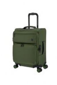 IT Luggage Expandable 8 Wheel Soft Suitcase - Green, Small
