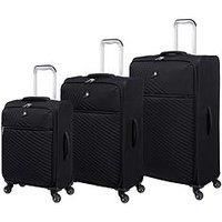 It Luggage Decisive Black 3Pc Suitcase Set