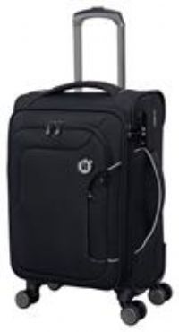 IT Luggage Expandable 8 Wheel Soft Suitcase -Small, Charcoal