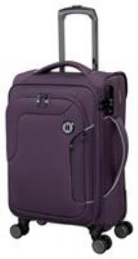 IT Luggage Expandable 8 Wheel Soft Suitcase - Small, Plum