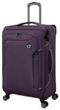 IT Luggage Expandable 8 Wheel Soft Suitcase - Medium, Plum