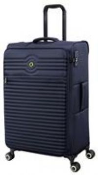 IT Luggage Expandable 8 Wheel Soft Suitcase - Medium, Blue