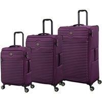 IT Luggage Set of Three Circulator Soft Shell Suitcases