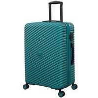 It Luggage Pleating Teal Green Medium Suitcase