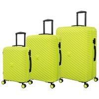 IT Luggage Pleating Lime Punch Large Hardshell Suitcase, none