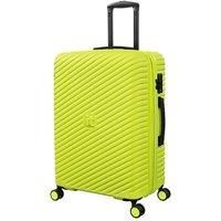 IT Luggage Pleating Lime Punch Medium Hardshell Suitcase, none