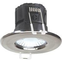 Collingwood H2 Lite CSP Fixed Fire Rated LED Downlight Brushed Steel 4.2-6W 450-720lm (947YY)