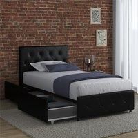 Dorel Home Dakota Single Bed With Storage Drawers
