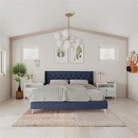 Thea King Linen Bed