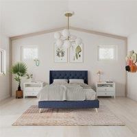 Thea Double Linen Bed