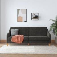 DHP Jasper Coil Sofabed Grey Linen