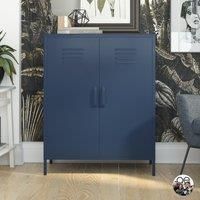 Queer Eye Bradford 2 Door Metal Storage Cabinet - Navy