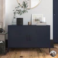 Queer Eye Bradford 2 Door Metal Accent Cabinet - Navy