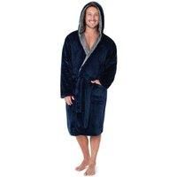 CityComfort Luxury Super Soft Men Dressing Gown Mens Bathrobe, (Navy, XXL)