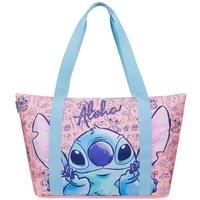 Disney Stitch Womens Tote Bag - Large Zipped Overnight or Beach Bag - Stitch Gifts
