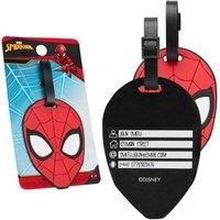 Marvel Luggage Tags for Suitcase, Baggage Identification for Travel Name Address (Red Spiderman)