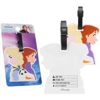 Disney Luggage Tags for Suitcase, Baggage Identification for Travel Name Address (Multi Frozen)