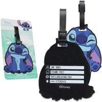 Disney Luggage Tags for Suitcase, Baggage Identification for Travel Name Address (Blue Stitch)