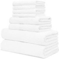CityComfort Unisex Set of 8 Bath Towels Soft Face Hand Bath Absorbent Pack