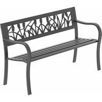 Lassic Garden Vida Tulip 3-seater Steel Garden Bench