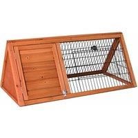 Lassic Pet Vida Outdoor Triangle Single Level Wooden Pet Hutch Enclosure