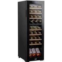 Baridi 27 Bottle Dual Zone Drinks Wine Cooler, Fridge, Touch Screen, LED, Black