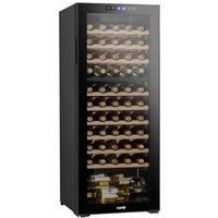 Baridi 55 Bottle Dual Zone Drinks Wine Cooler, Fridge, Touch Screen, LED, Black